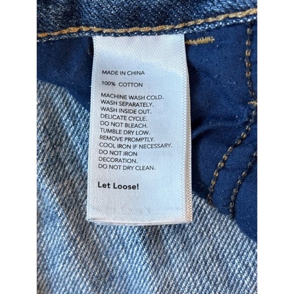 Kate Spade Jean Size 26 The Kick It Saturday Button Fly Straight Leg Cropped Cot - Picture 6 of 8